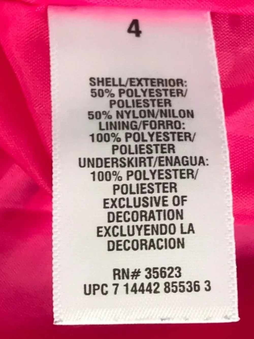Carter’s pink white black grey plaid taffeta holiday dress size 4